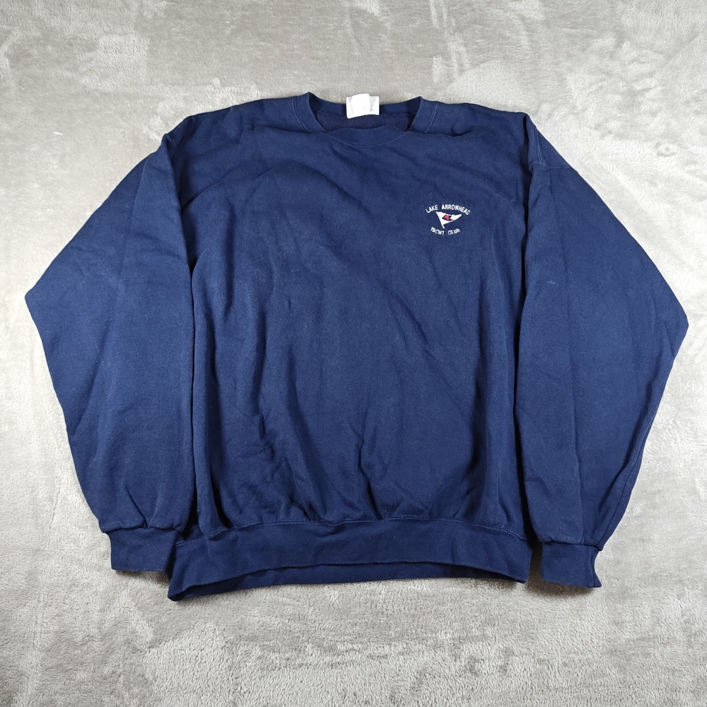 Vintage Lake Arrowhead Yacht Club Sweatshirt Mens XL Lee Embroidered Made In USA